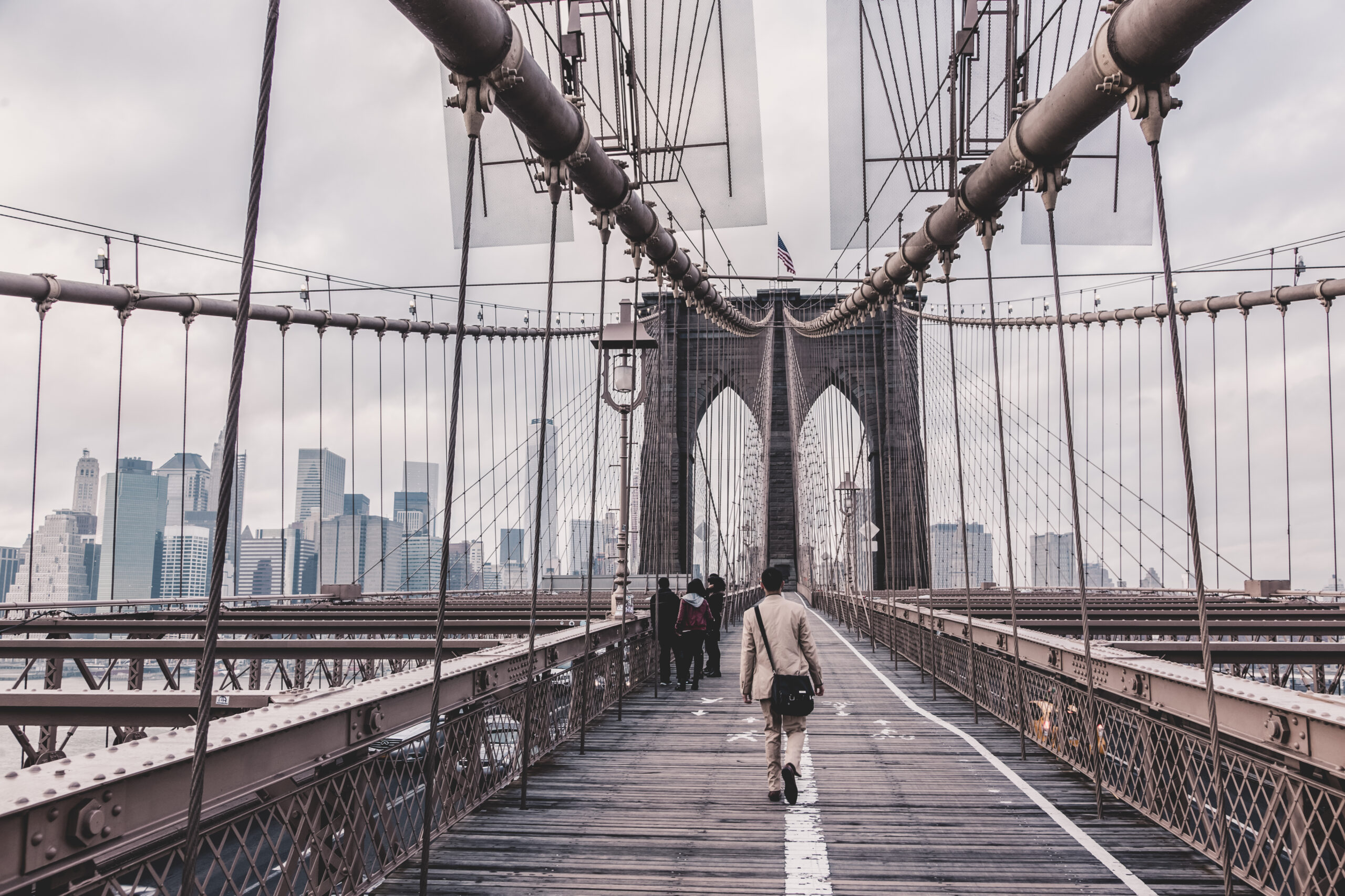 Brooklyn bridge, New York City.